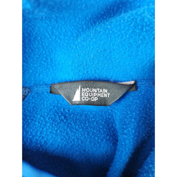 Mountain Equipment Co Op Womens Pullover Medium Blue Hooded Outdoors Hiking Camp - Picture 12 of 16